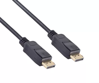 DisplayPort 1.4 Kabel, 2x DP Stecker, 8K, Box, 1m Unterstützung 8K/60Hz, 32.4GbpS, schwarz